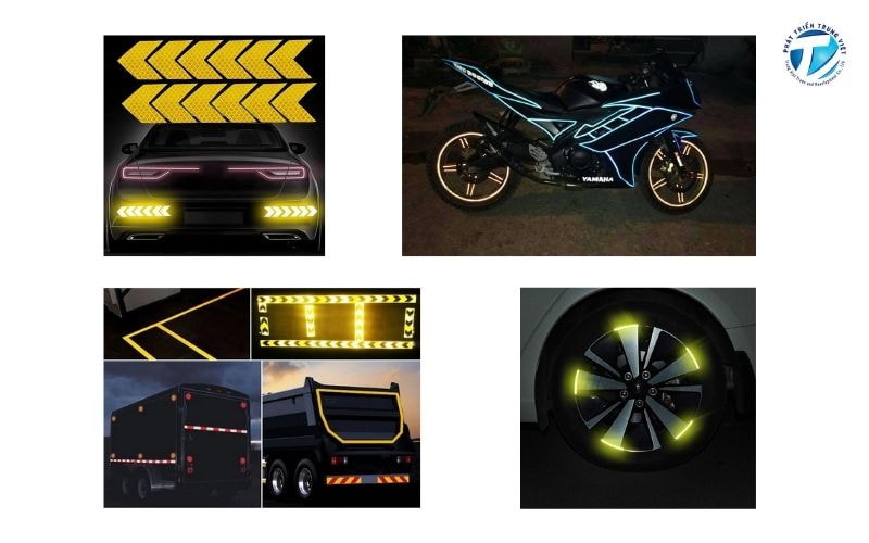 Mẫu decal phản quang dán xe cực chất